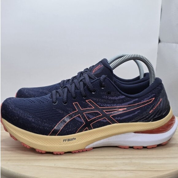 ASICS Shoes - ASICS GEL-Kayano 29 Womens Size 8 Blue Midnight Papaya Running Shoes 1012B272